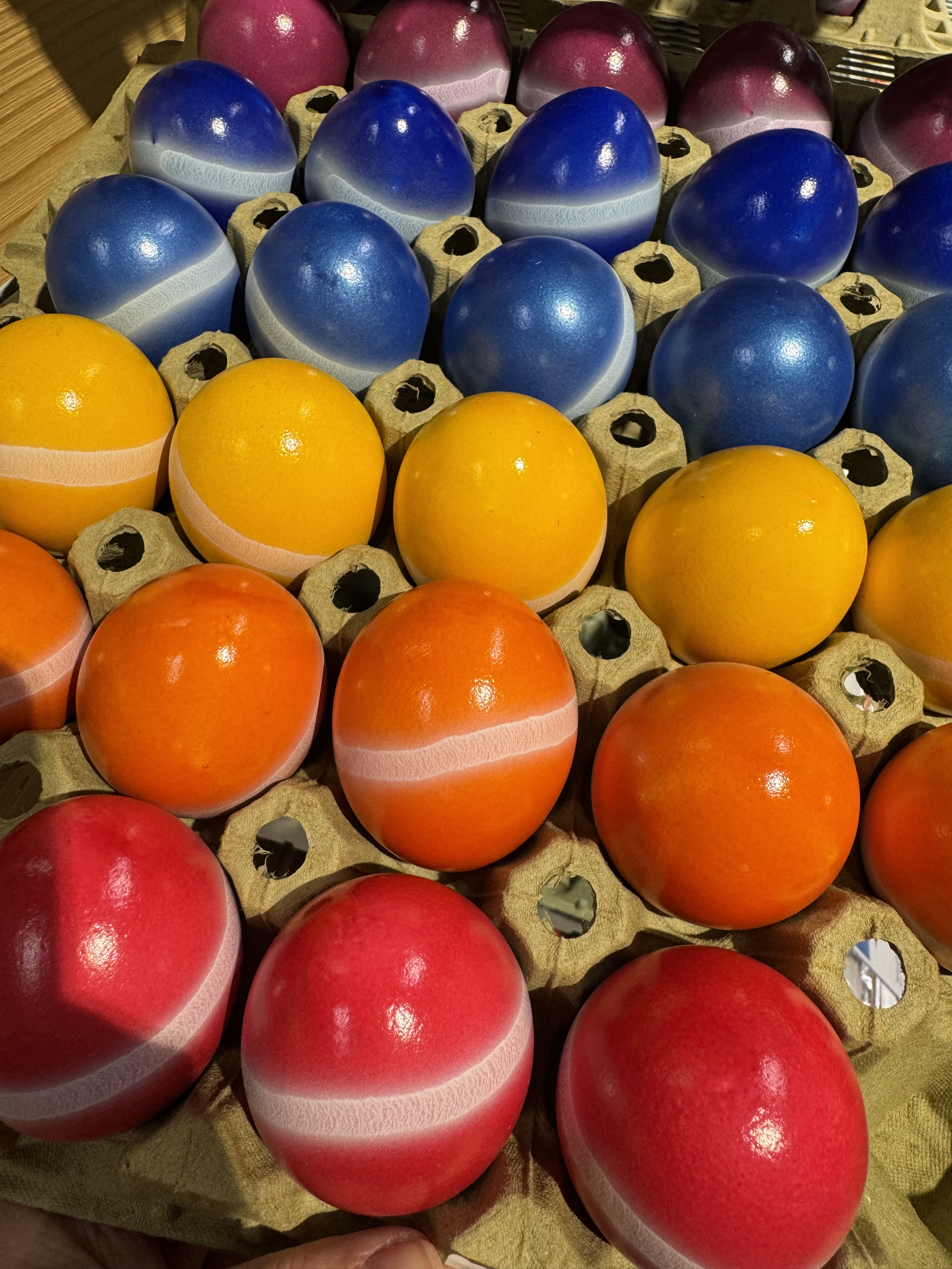 Eier Eierproduktion Ostereier Farbig Rho