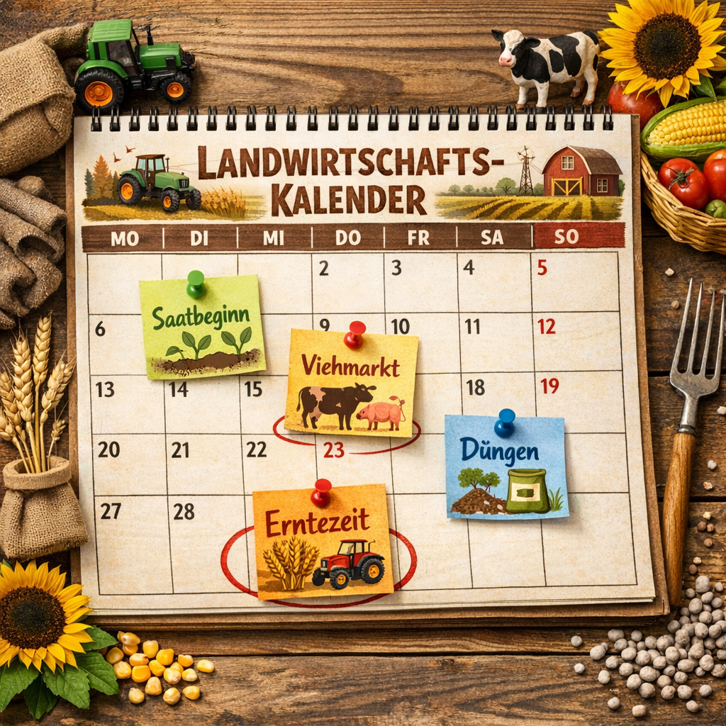 Symbolbild Landwirtschaftskalender KI Bild Chatgpt